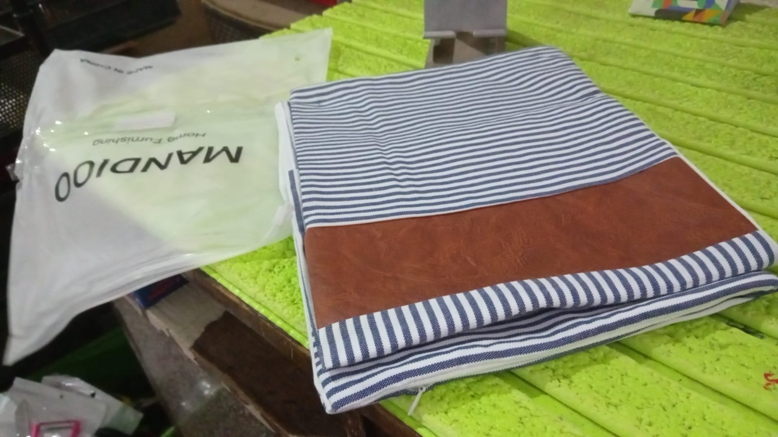 Pillow Covers, leather & cotton Cushion Covers (20 × 20 Inch / 1 Pair / 2 Pc) Pillow Covers, leather & cotton Cushion Covers (20 × 20 Inch / 1 Pair / 2 Pc)